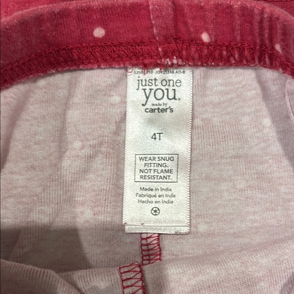 Carter's Dinosaur Pink and Red Pajama Sets Size 4T - Picture 5 of 11
